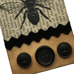 Honey Bee and Bunny Rabbit Rubber Stamp