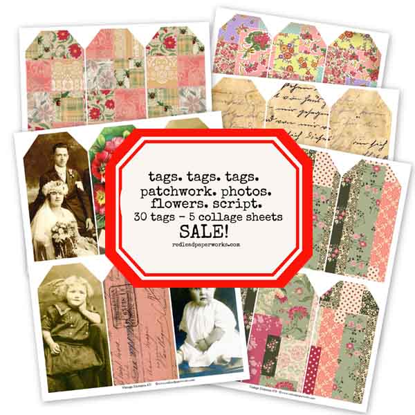 Tags Tags Tags Collage Sheet Collection Save 25%