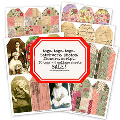 Tags Tags Tags Collage Sheet Collection Save 25%