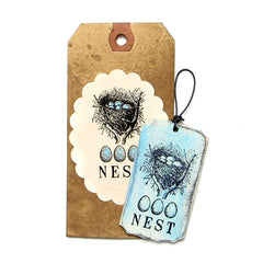 NEST Wood Mount Rubber Stamp
