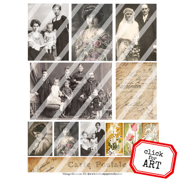 Vintage Elements 352 Collage Sheet
