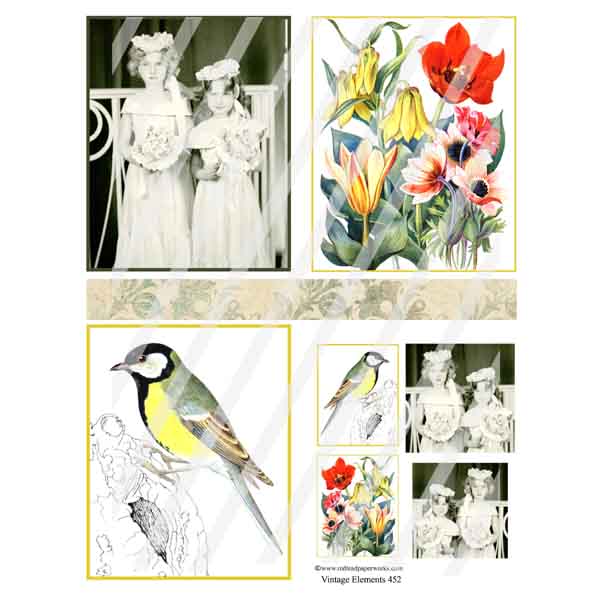 Vintage Elements 452 Collage Sheet
