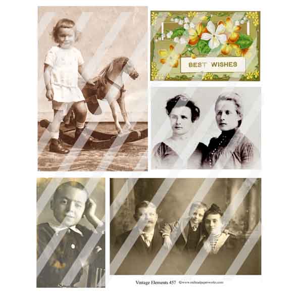 Vintage Photos Collage Sheets