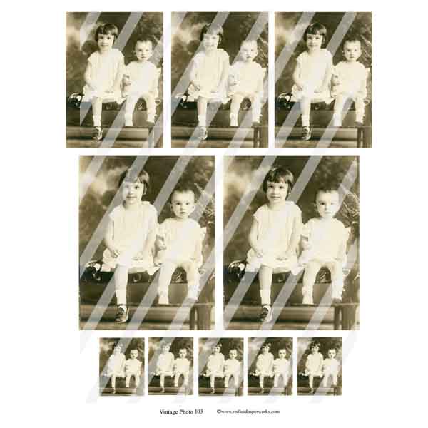Vintage Photo 103 Collage Sheet