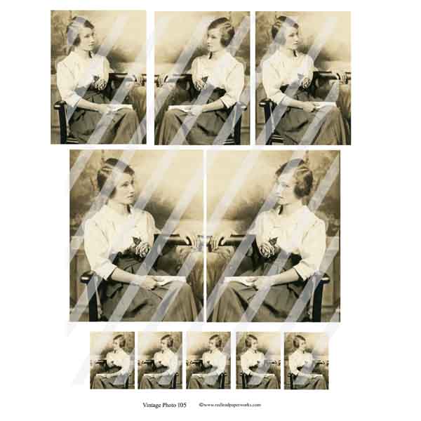 Vintage Photo 105 Collage Sheet
