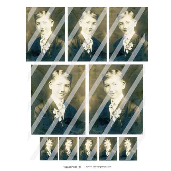 Vintage Photo 107 Collage Sheet
