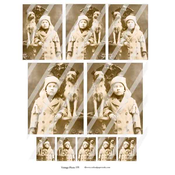 Vintage Photo 108 Collage Sheet