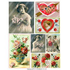 Valentine 60 Collage Sheet