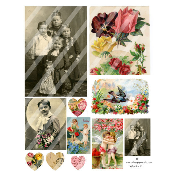 Valentine Collage Sheet 61