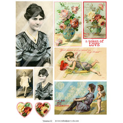 Valentine 62 collage sheet