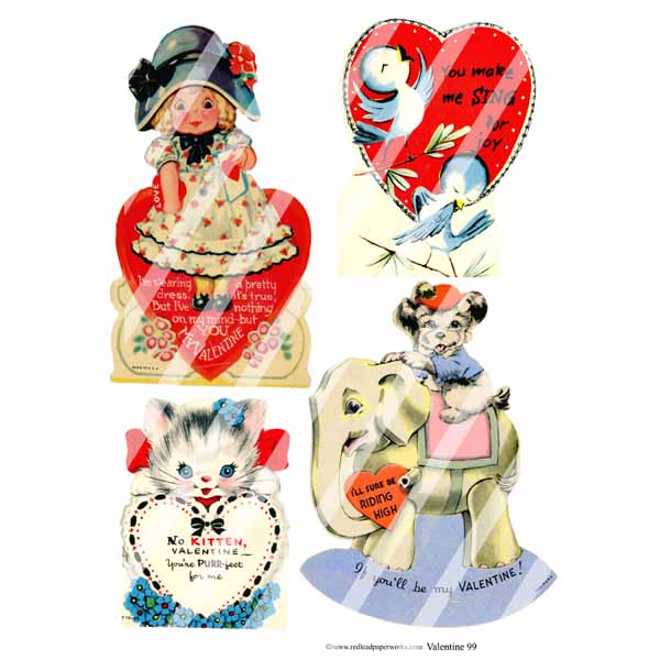 Valentine 99 Collage Sheet