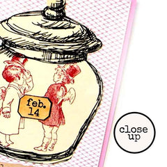 Wood Mount Lovely Old Memories Rubber Stamp