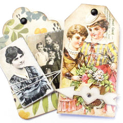 Vintage Elements Tags Collage Sheet 255