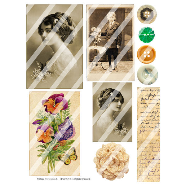 Vintage Elements 336 Collage Sheet