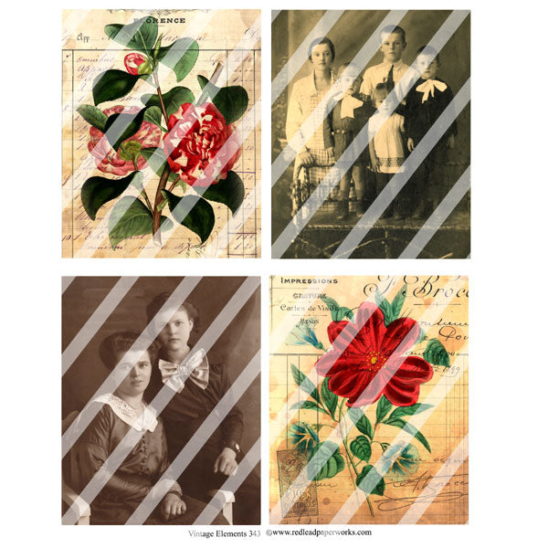 Vintage Elements 343 Collage Sheet