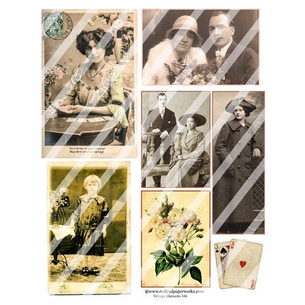 Vintage Elements 346 Collage Sheet