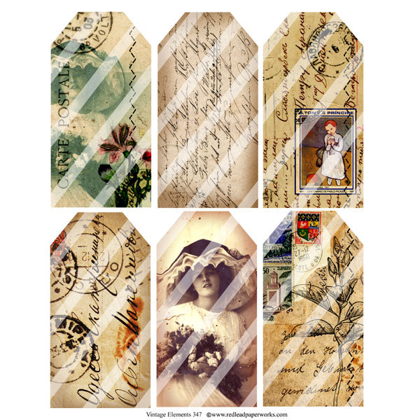 Vintage Elements 347 Collage Sheet