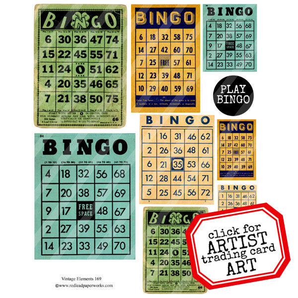 Bingo Old Rack Vintage Bingo Cards