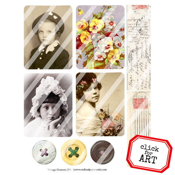 vintage collage sheets