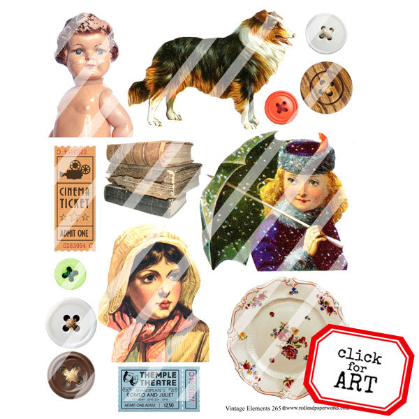 Vintage Elements 265 Collage Sheet