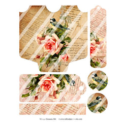 vintage elements collage sheets