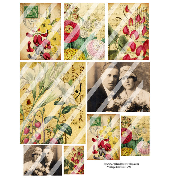 Vintage Elements 292 Collage Sheet