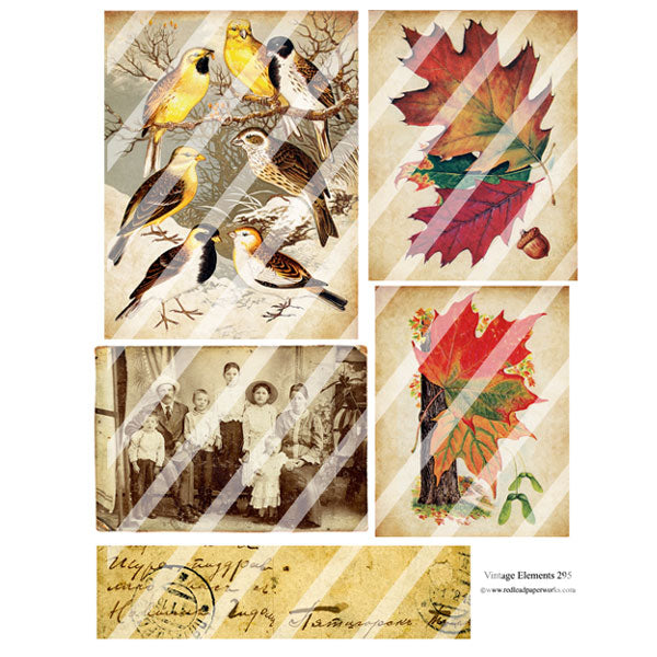 Vintage Elements 295 Autumn Collage Sheet