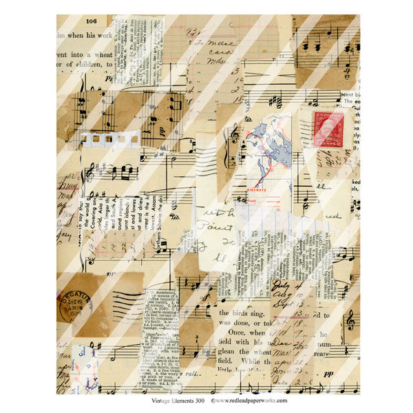 Vintage Elements 300 Collage Sheet