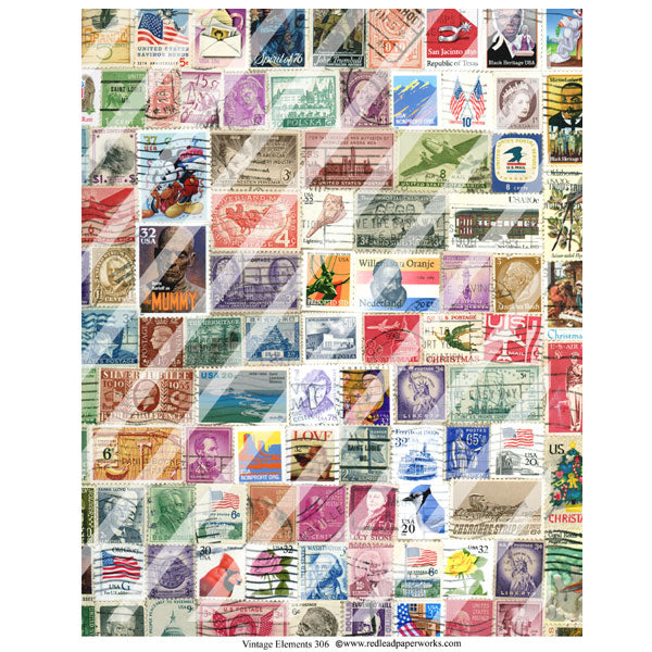 Vintage Elements 306 Collage Sheet