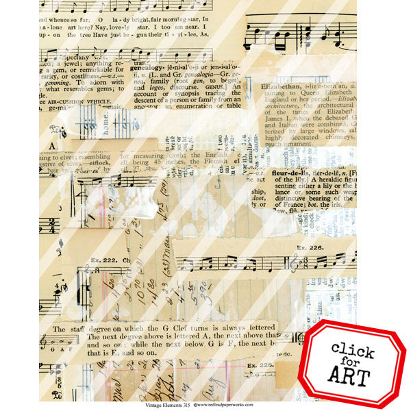 Vintage Elements 315 Collage Sheet