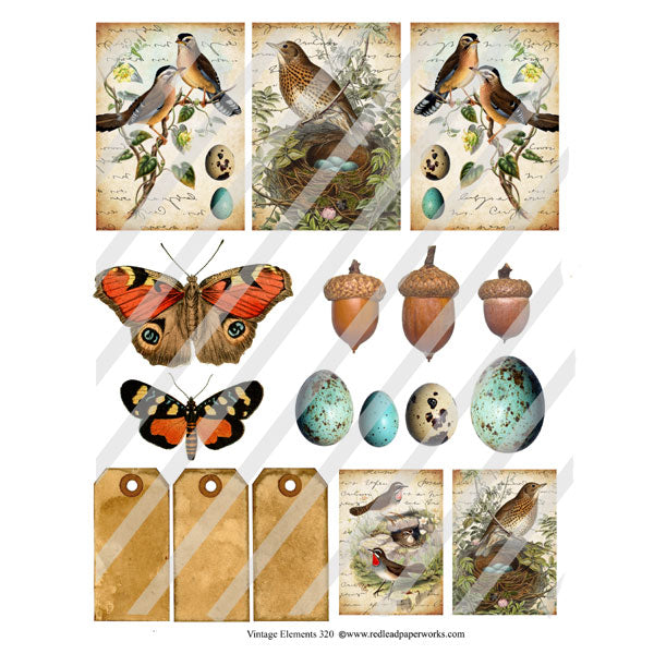 vintage collage sheets