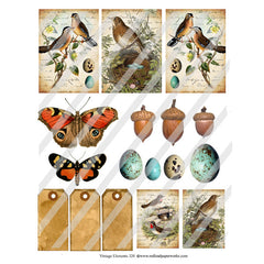 vintage collage sheets