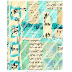 Vintage Elements 322 Music Collage Sheet