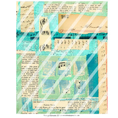 Vintage Elements 323 Music Collage Sheet
