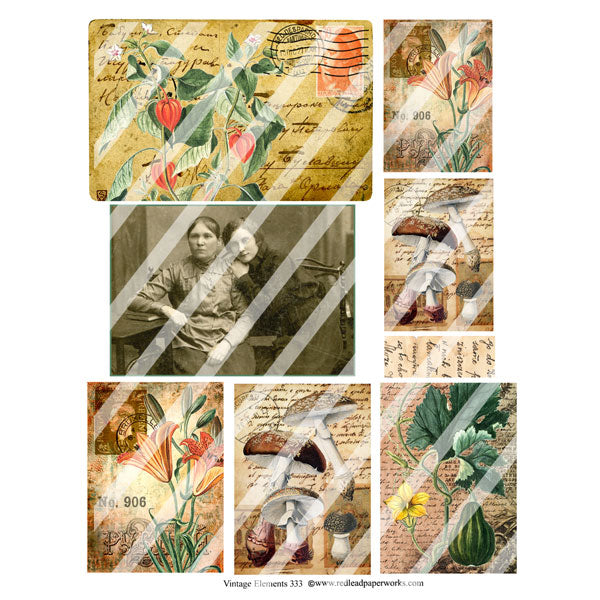 Vintage Elements 333 Autumn Collage Sheet