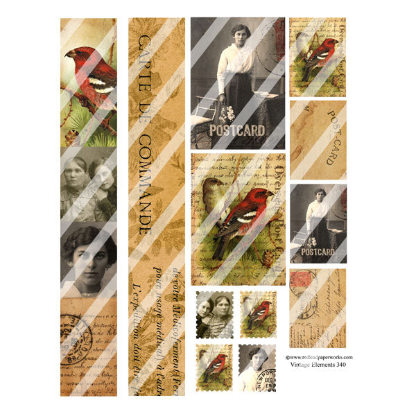 Vintage Elements 340 Collage Sheet