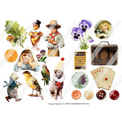 Vintage Elements 373 Collage Sheet