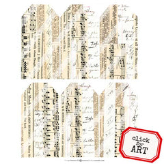 Collage Tags Vintage Elements There are 6 Collaged Make tags for junk journals, collage art, cards,