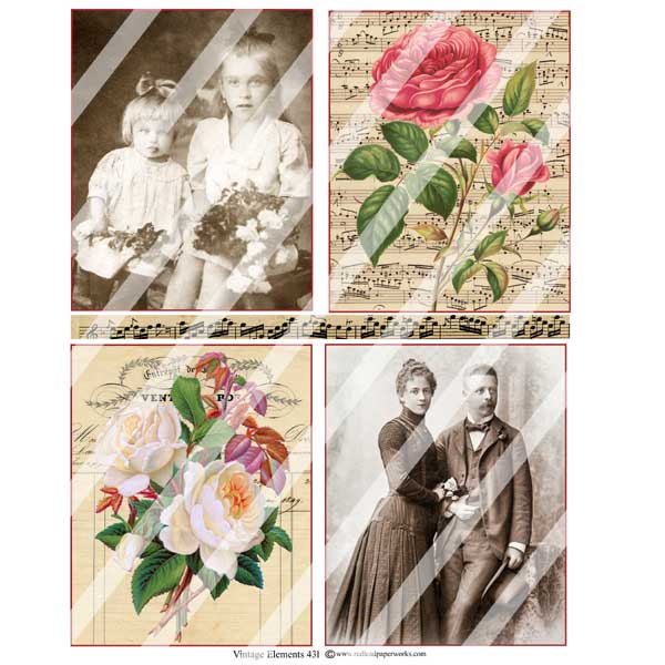 Vintage Elements 431 Collage Sheet