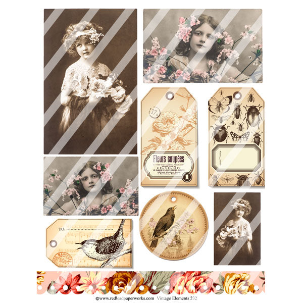 vintage collage sheets