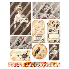 vintage collage sheets
