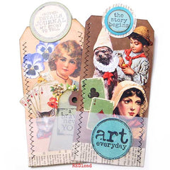 Art Everyday Circle Wood Mount Rubber Stamp