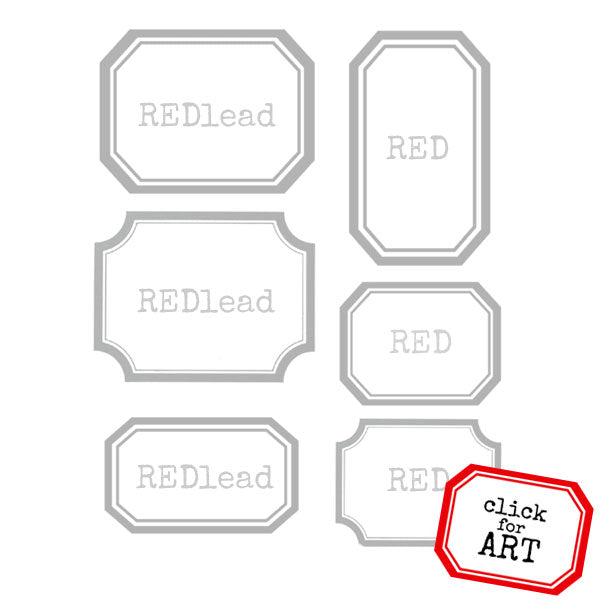 Vintage Labels Rubber Stamp