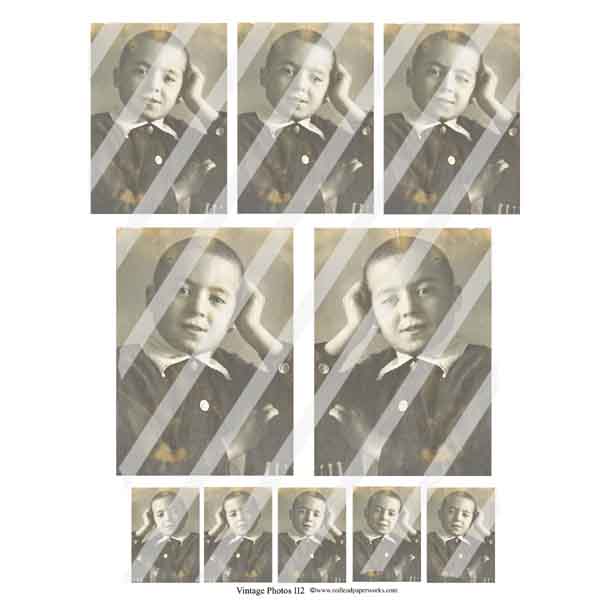 Vintage Photos Collage Sheet 112