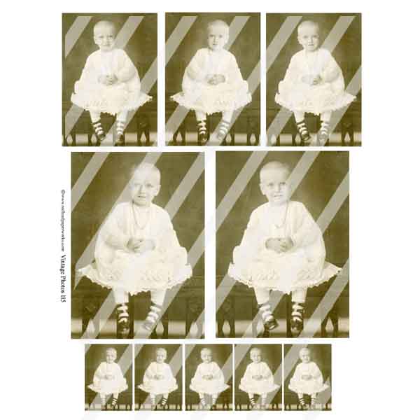 Vintage Photos 115 Collage Sheet