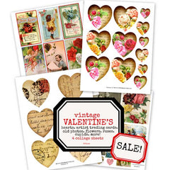 Vintage Valentine Collage Sheets Collection