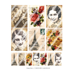 Vintage Elements Collage Sheets