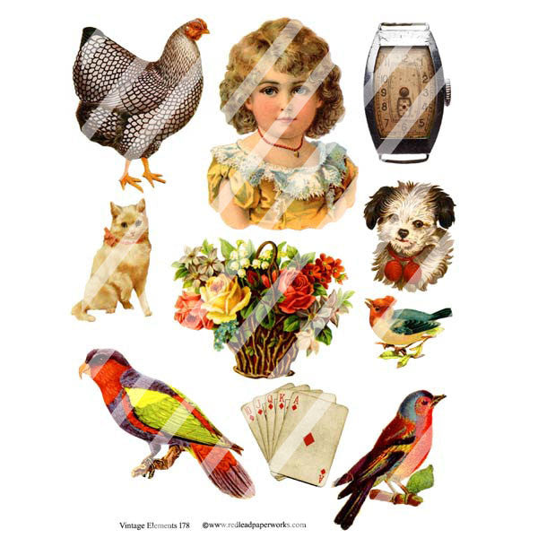 Vintage Elements 178 Collage Sheet