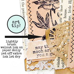 Peony and Fritillia Flower Rubber Stamps
