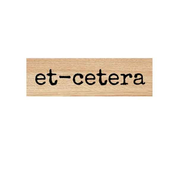Wood Mounted Et-Cetera Rubber Stamp